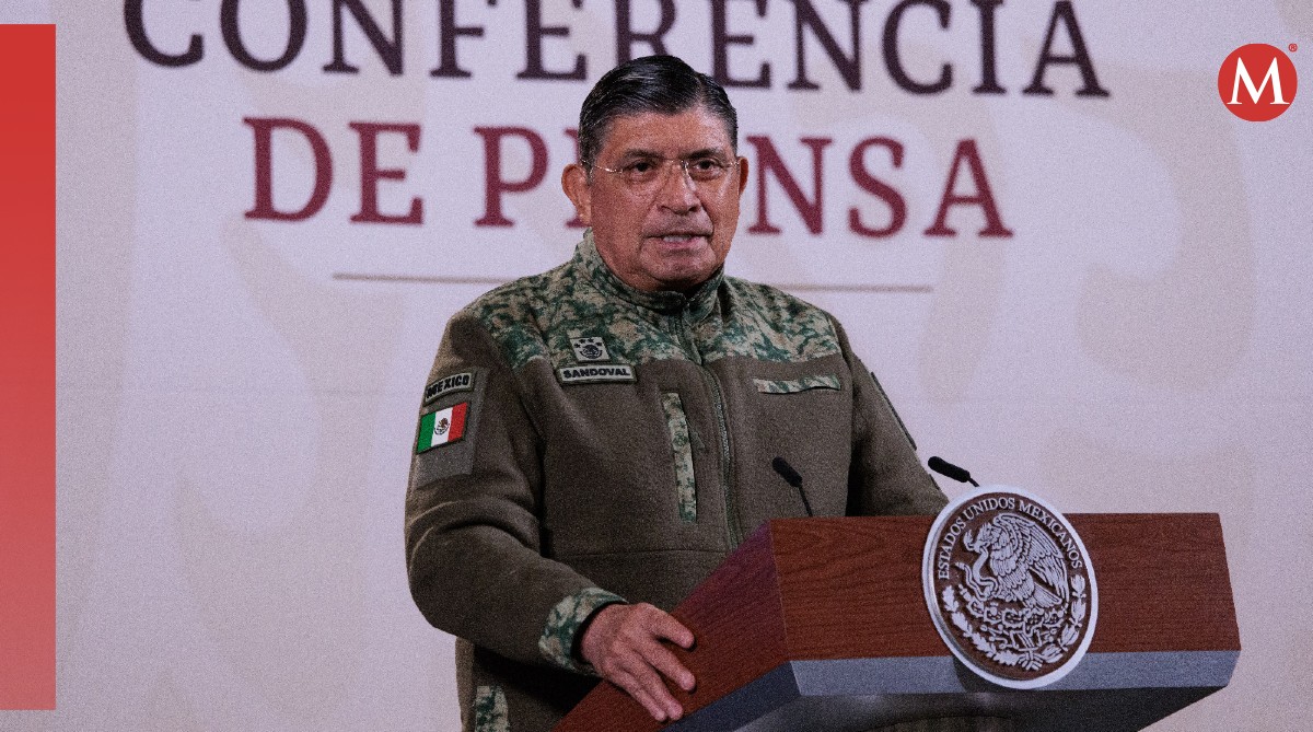 El general Luis Cresencio Sandoval desde la conferencia mañanera | Especial