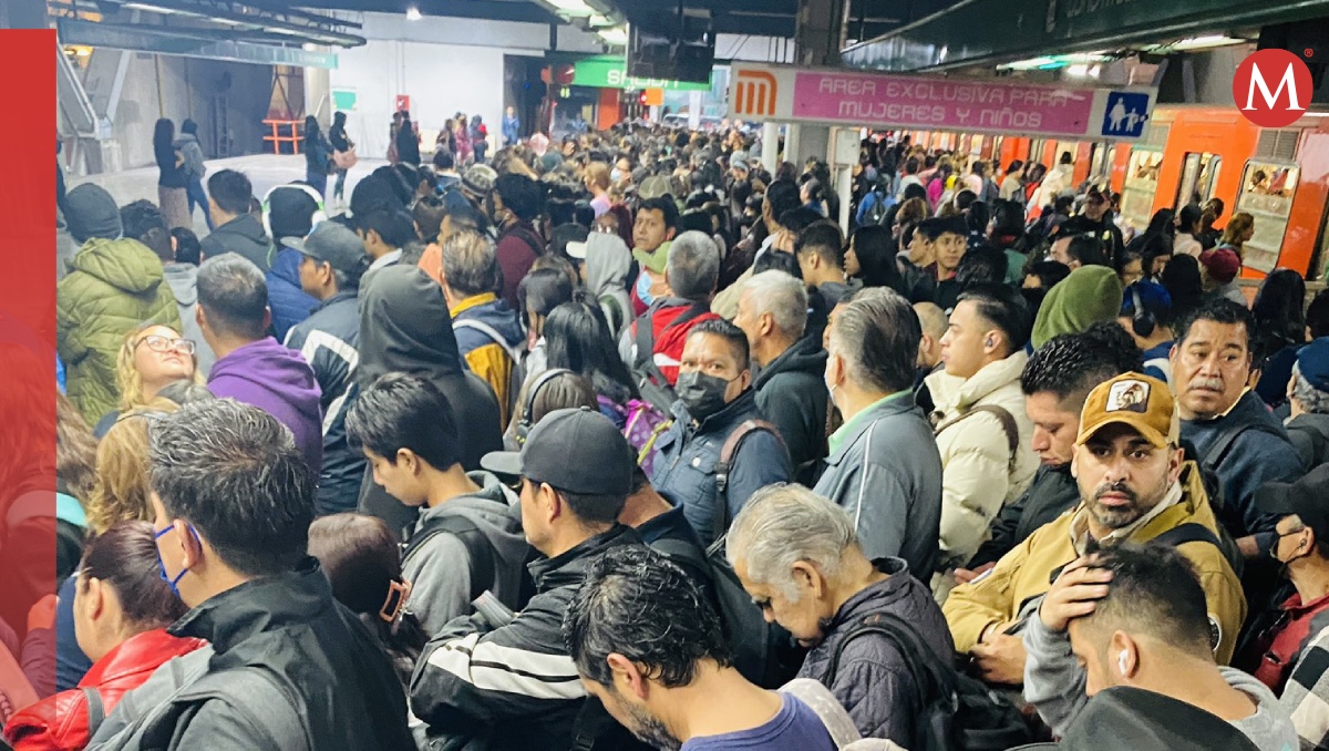 la marcha lenta sobre línea 8 ha ocasionado saturación de usuarios. Foto: @CelinaHernnde11 vía X.