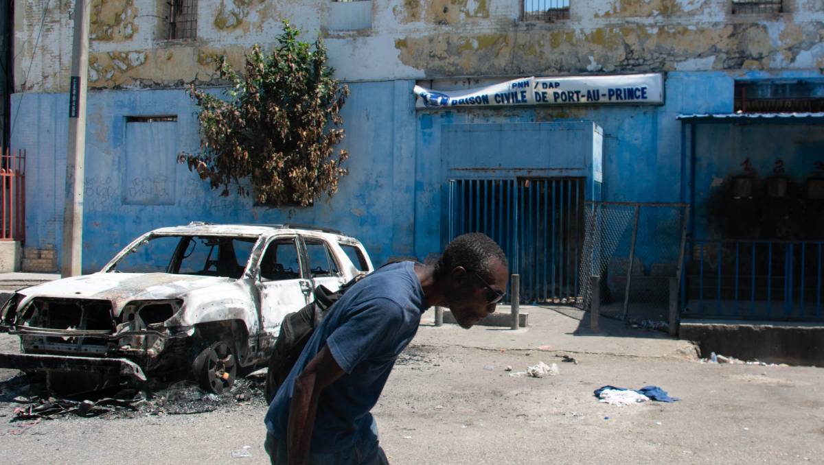 La prisión civil de Puerto Príncipe quedó prácticamente vacía tras el asalto | AFP