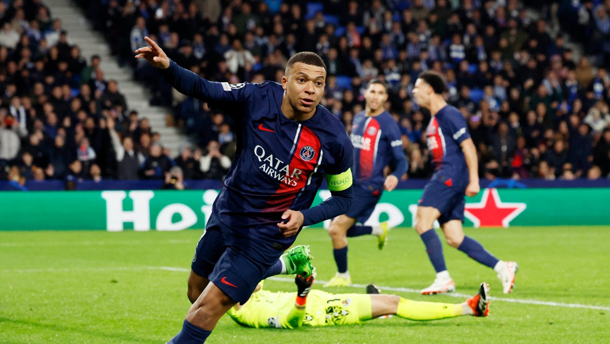 PSG avanza a cuartos de final de Champions League tras doblete de Mbappé (Reuters)