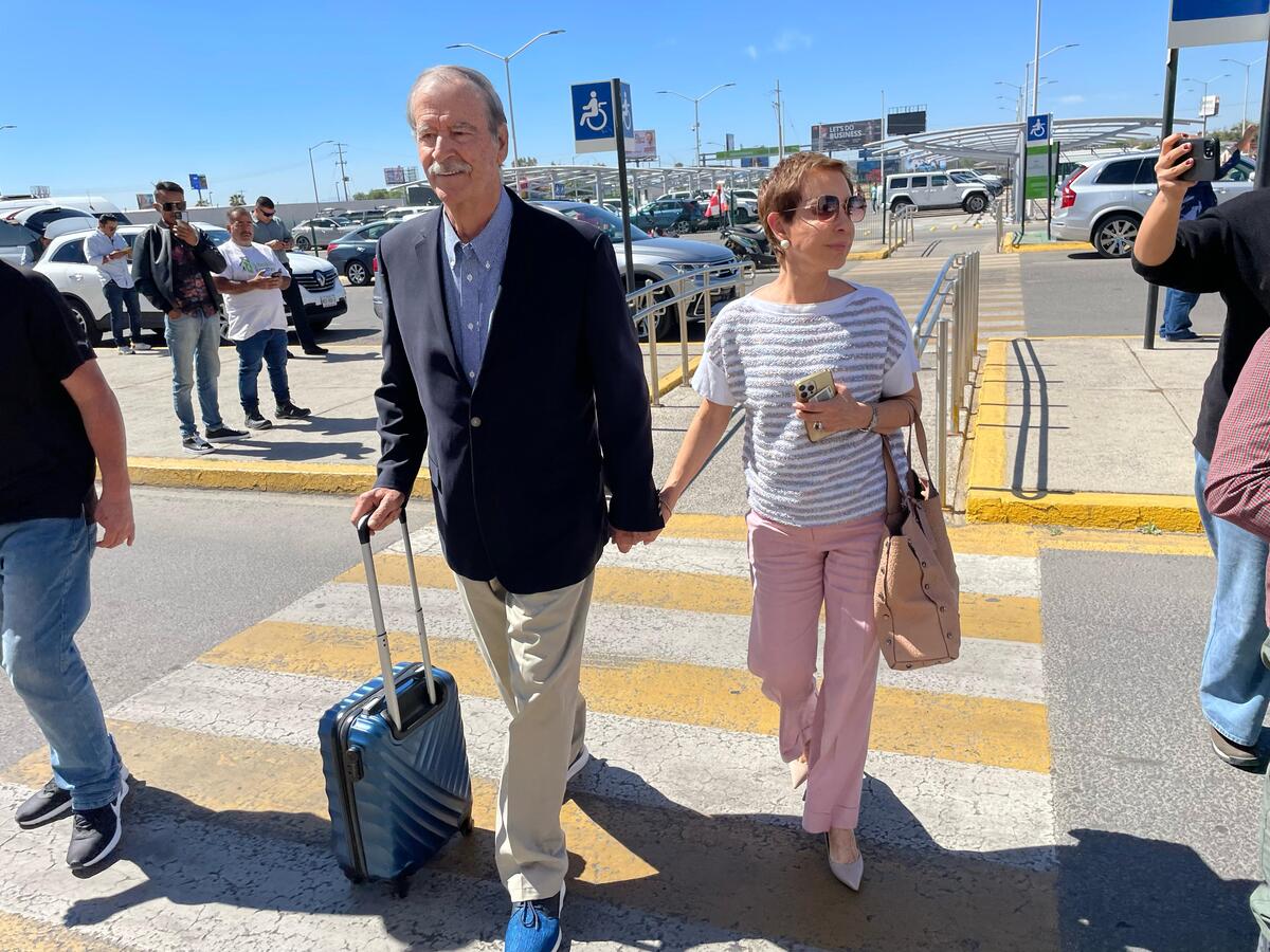Vicente Fox llegó a Guanajuato junto a su esposa Martha Sahagún | José Antonio Belmont