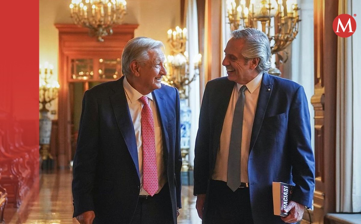 Andrés Manuel López Obrador y Alfredo Fernández, ex presidente de Argentina. | Foto: Especial
