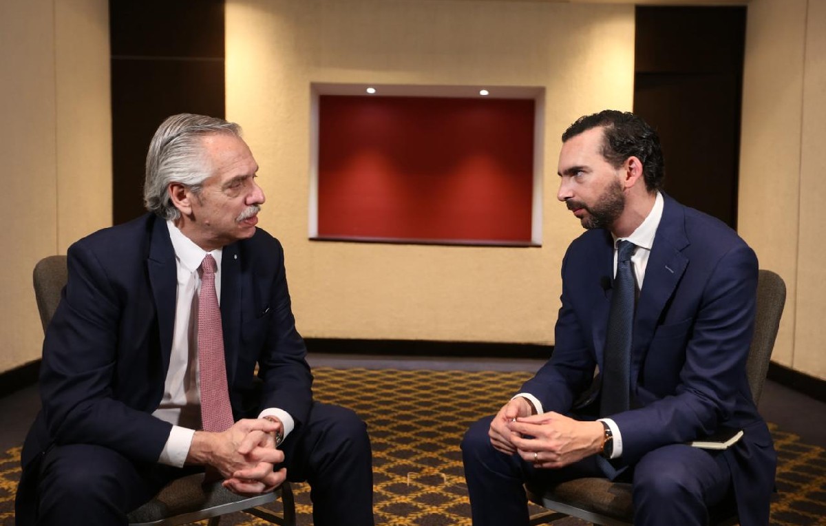 Entrevista al ex presidente de Argentina, Alberto Fernández (Foto: Jorge Carballo)