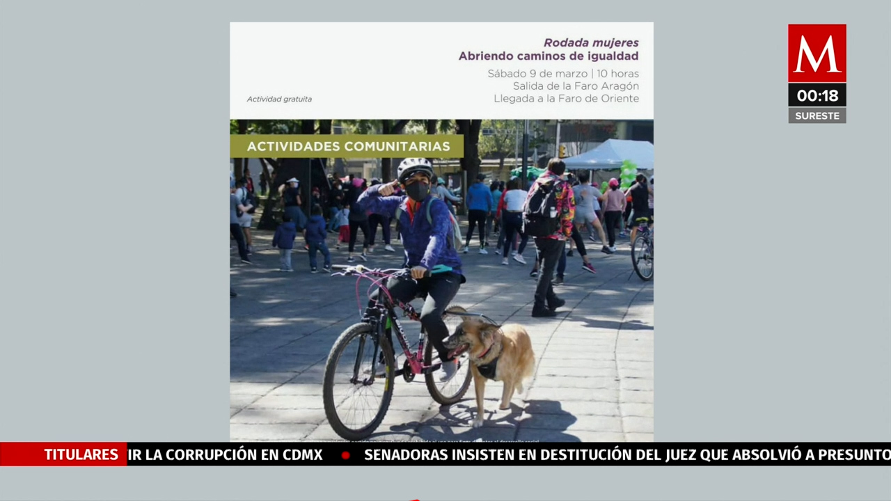 Faros de la capital organizan rodada ciclista para promover la igualdad de género en la CdMx