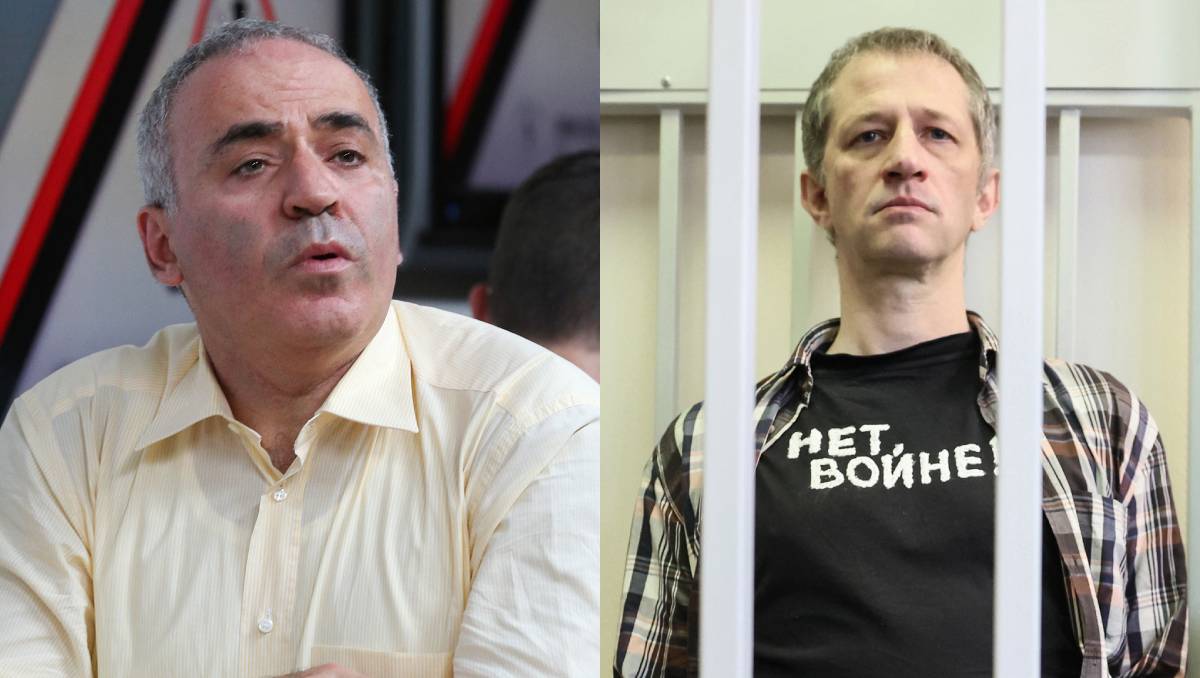 Tanto Gary Kaspárov como Román Ivanov fueron castigados por sus críticas a la guerra de Putin | AFP