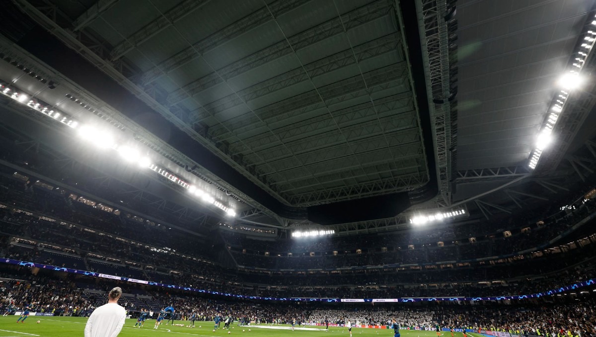 El Santiago Bernabéu estrenará su techo en la Champions League (EFE)