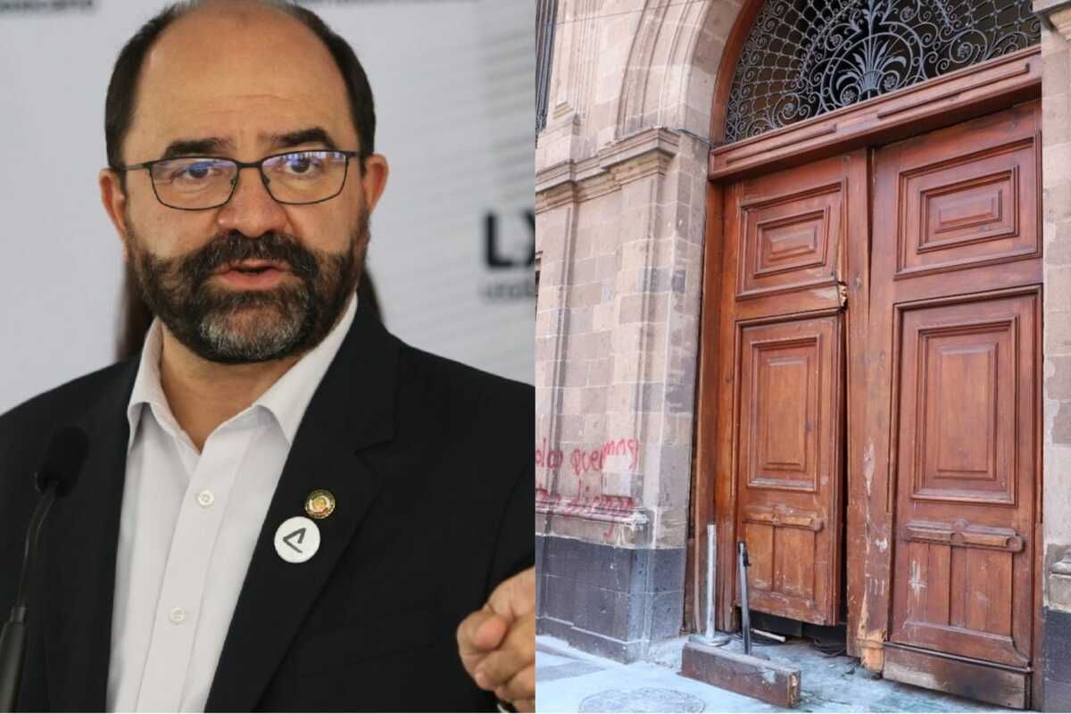Álvarez Icaza habla sobre irrupción de normalistas en Palacio Nacional