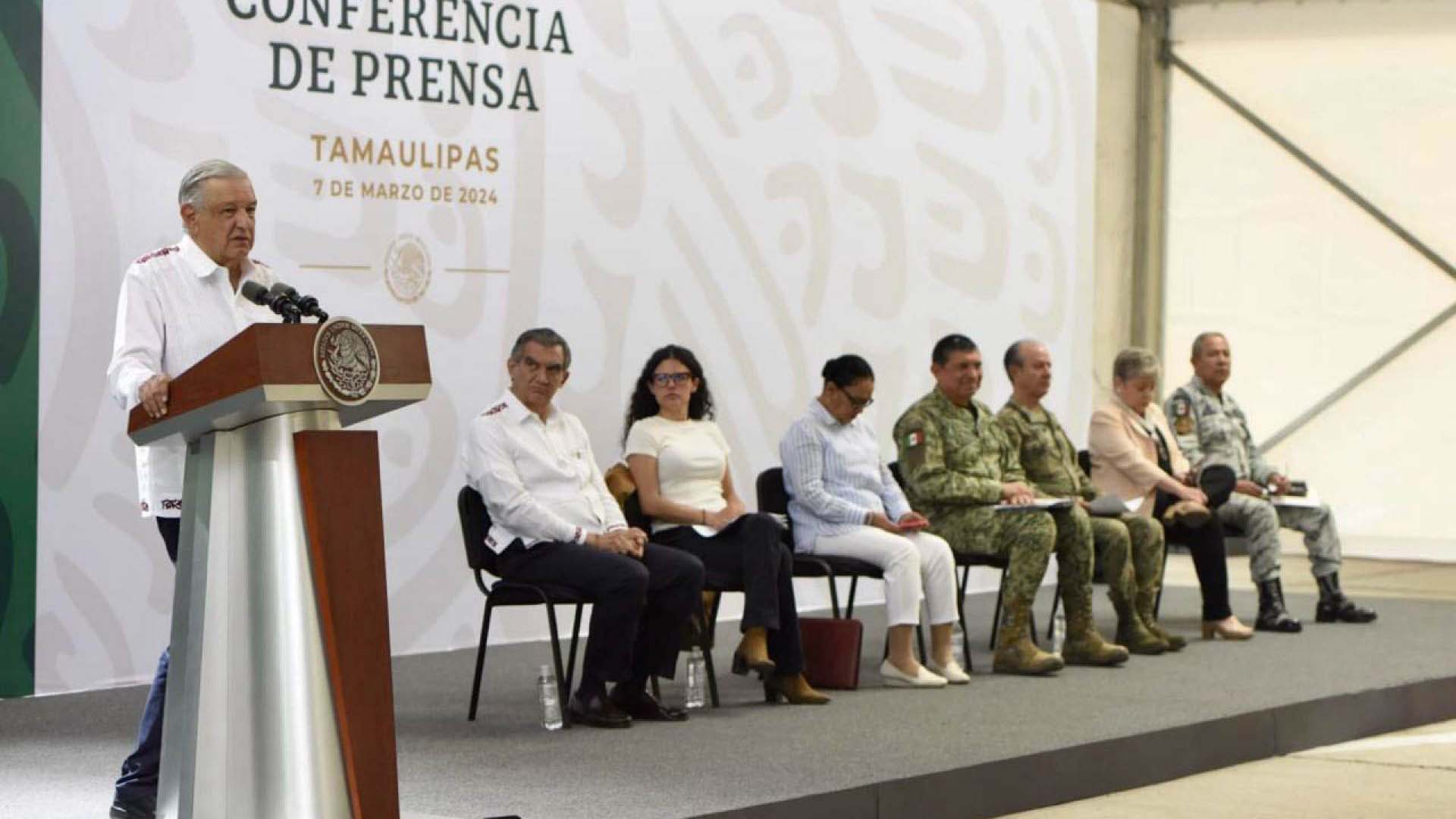 AMLO elogia en seguridad a Américo; "estamos muy contentos en Tamaulipas"