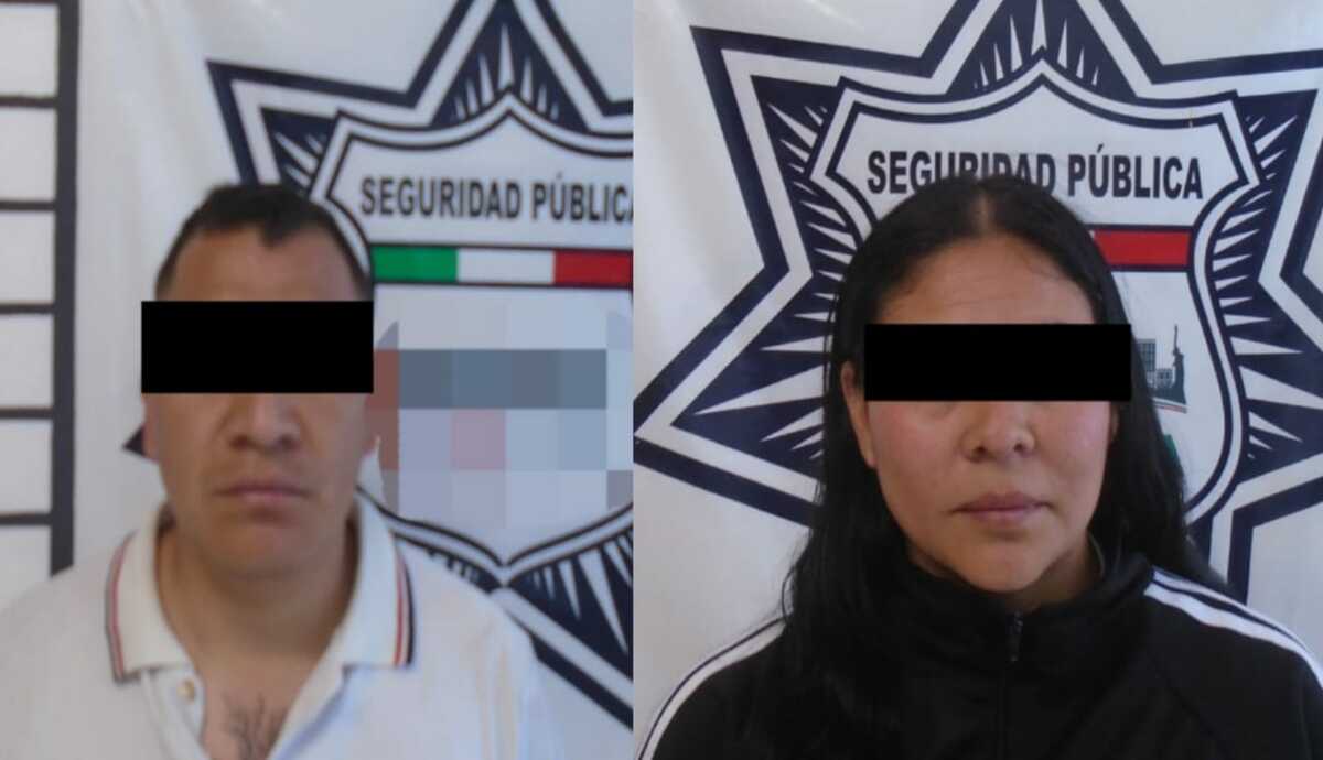 Detenidos por extorsión en Pachuca.