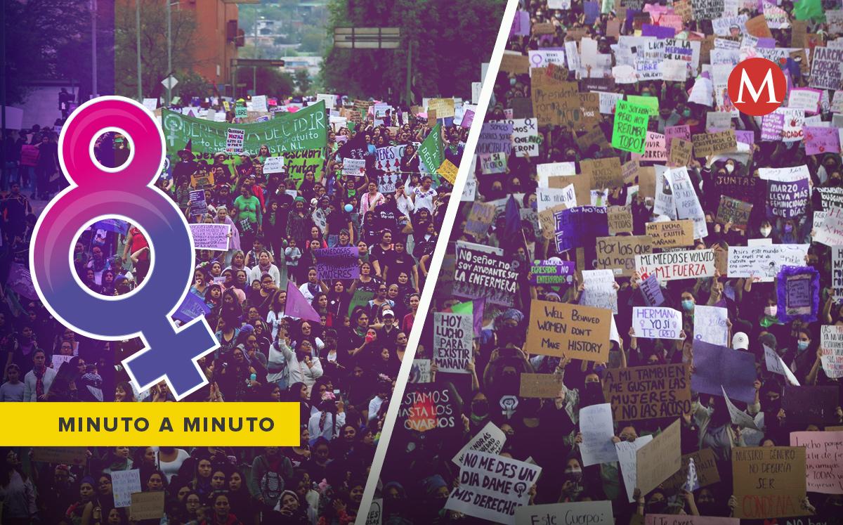 Marcha 8M en Monterrey  |  Archivo.