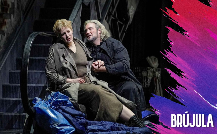 Esta versión traslada la acción a un ambiguo escenario futurista (Foto: Karen Almond/Met Opera)