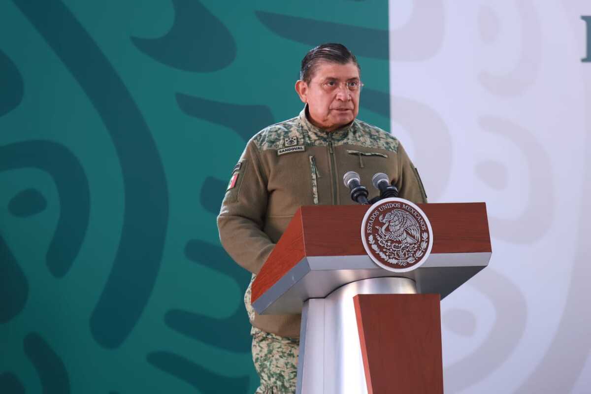 Luis Cresencio Sandoval en La Mañanera desde Michoacán | Juan Carlos Bautista
