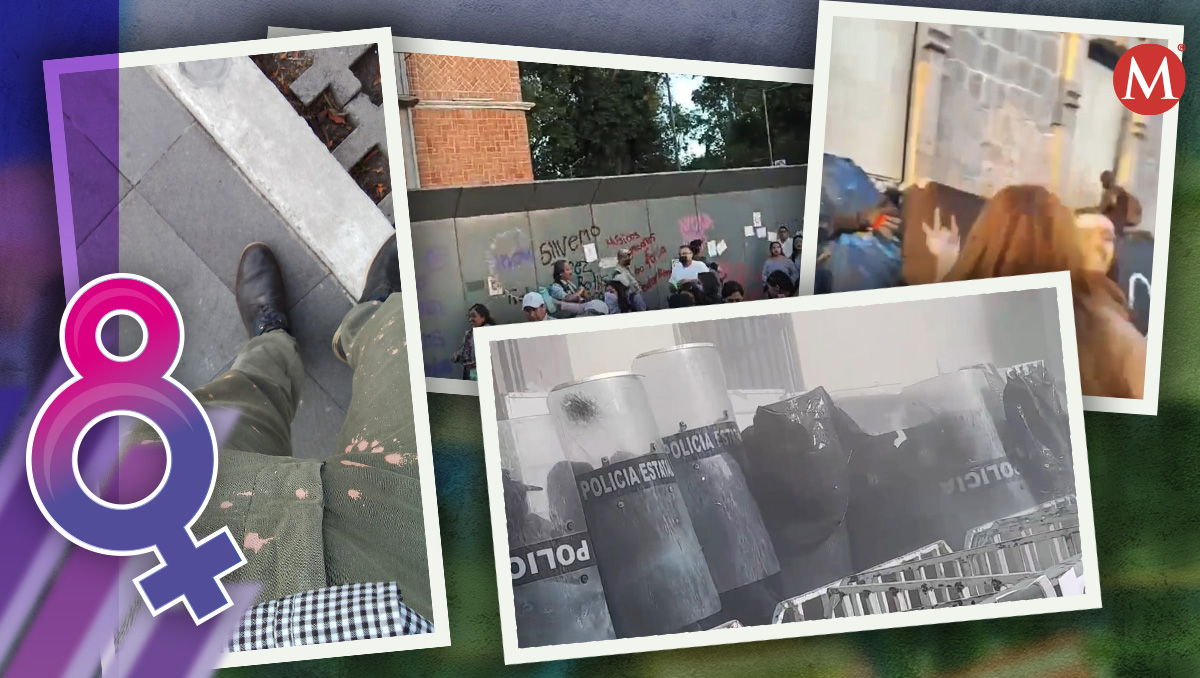 Mujeres periodistas agredidas durante manifestaciones del 8 de marzo en México | Especial | Diseño: Óscar Ávila