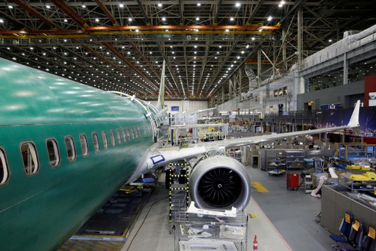 Imagen de archivo de la construcción de un Boeing 737 MAX-9. | Reuters