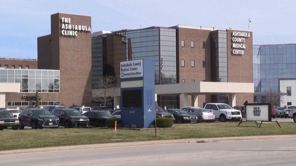 El exterior del Centro Médico del condado de Ashtabula el sábado 9 de marzo de 2024, en Ashtabula, Ohio | Agencia AP