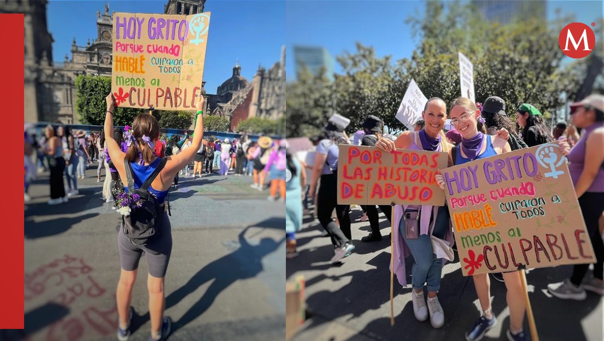 Así marcharon  Alexa Hoffman y Ginny Horffam por el 8 de marzo. | Instagram @alexaa.hoffman