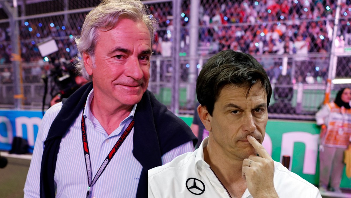 Papá de Carlos Sainz es captado con Toto Wolff en el GP de Arabia Saudita (Reuters)