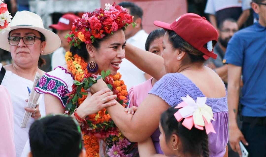 Simey Olvera Bautista, aspirante a la Cámara Alta del Congreso de la Unión por Morena.