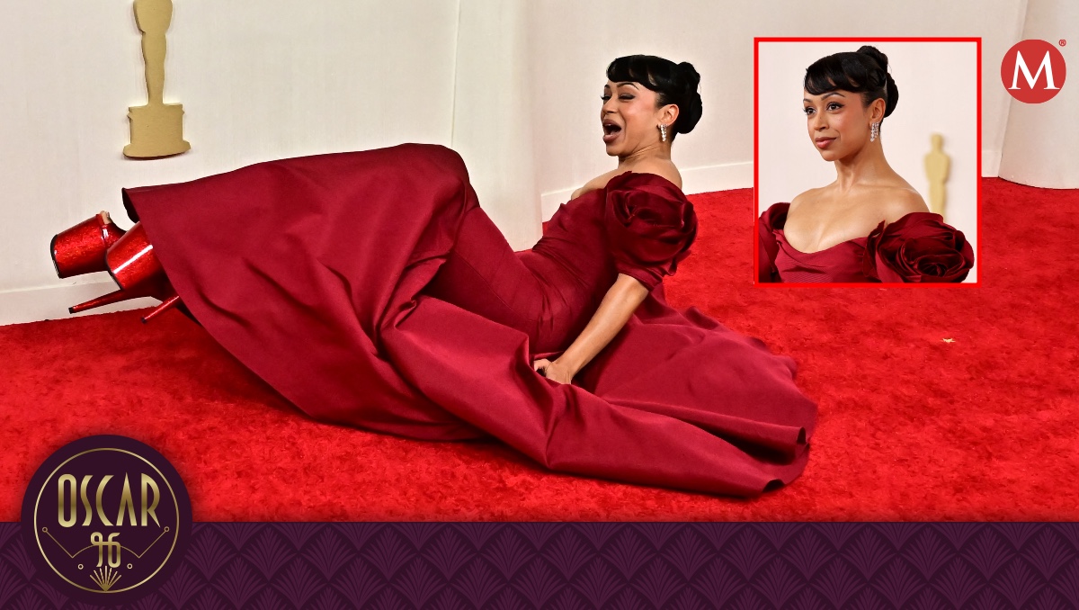 Liza Koshy en la alfombra roja de los premios Oscar 2024 | AFP