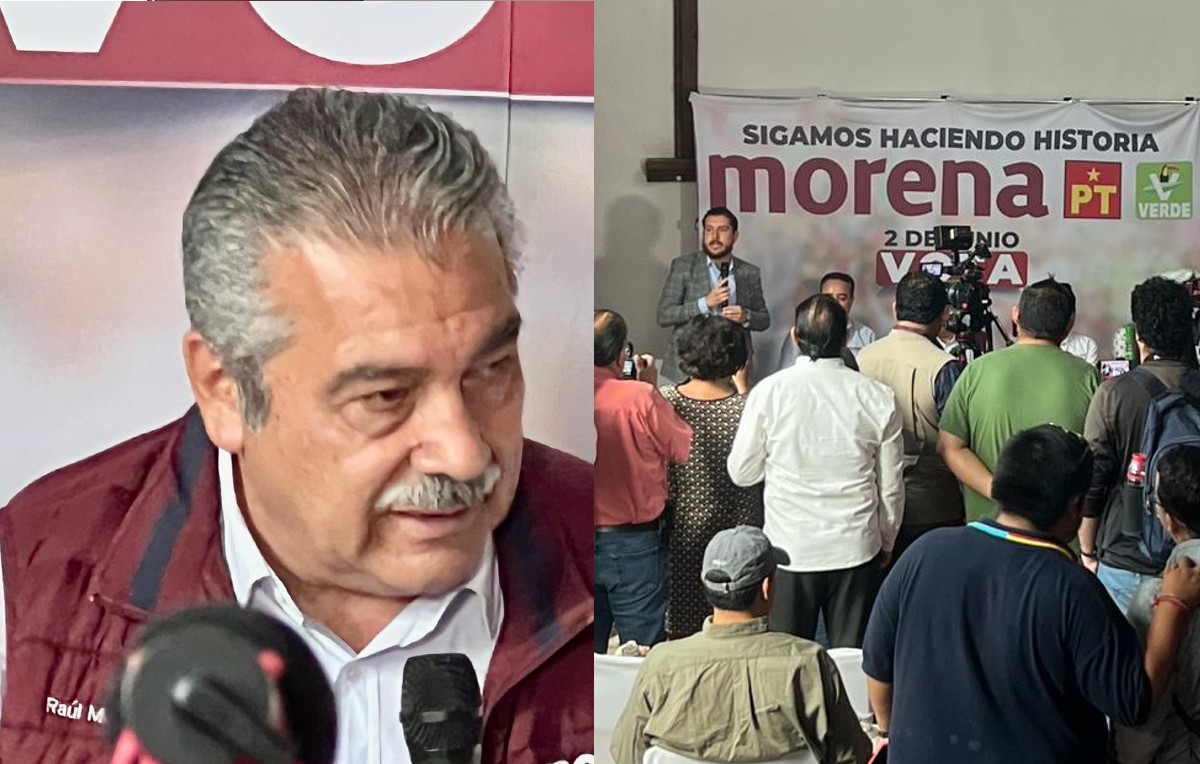 Raúl Morón Orozco en conferencia de prensa (Foto: Elizabeth Guzmán)