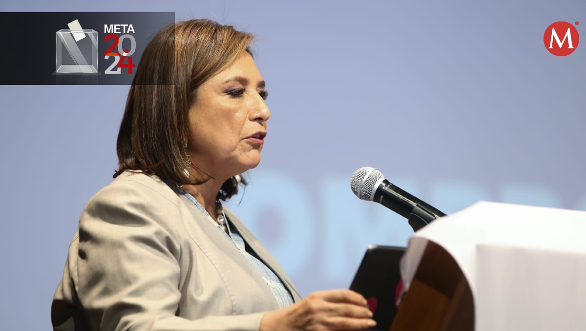 La candidata presidencial del PAN, PRI y PRD, Xóchitl Gálvez, ayer.  | Araceli López