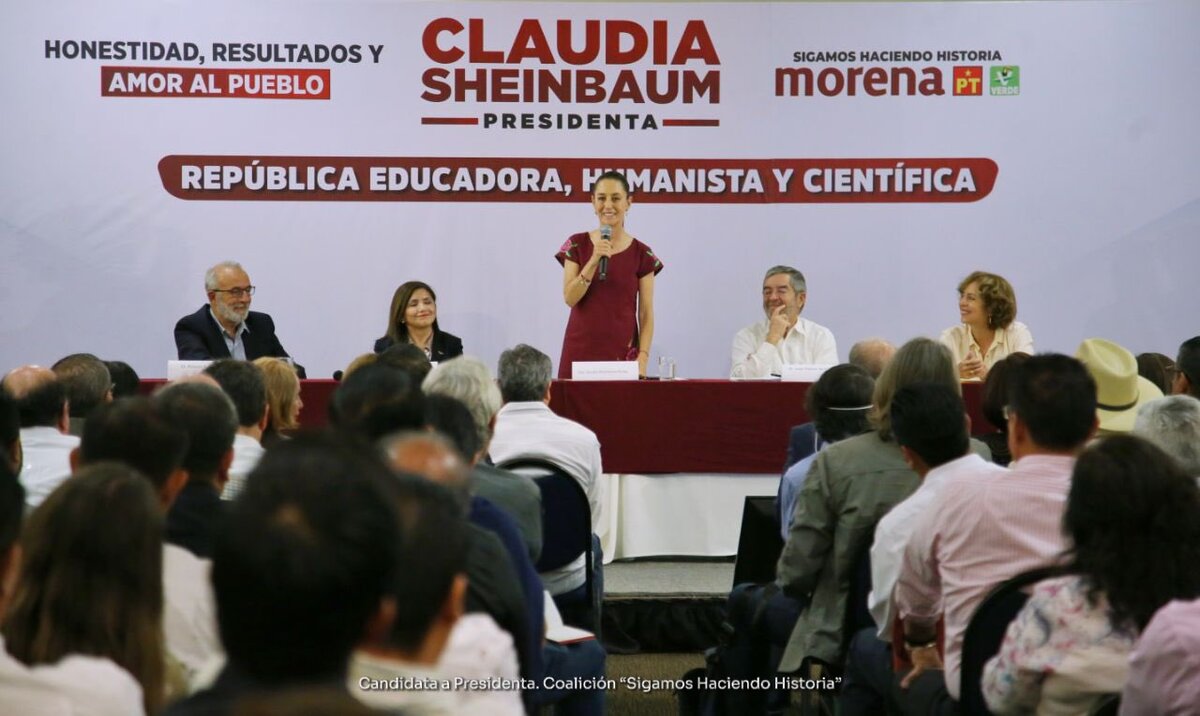 Claudia Sheinbaum, candidata a la Presidencia por Morena, PT y PVEM. | Foto: Especial.