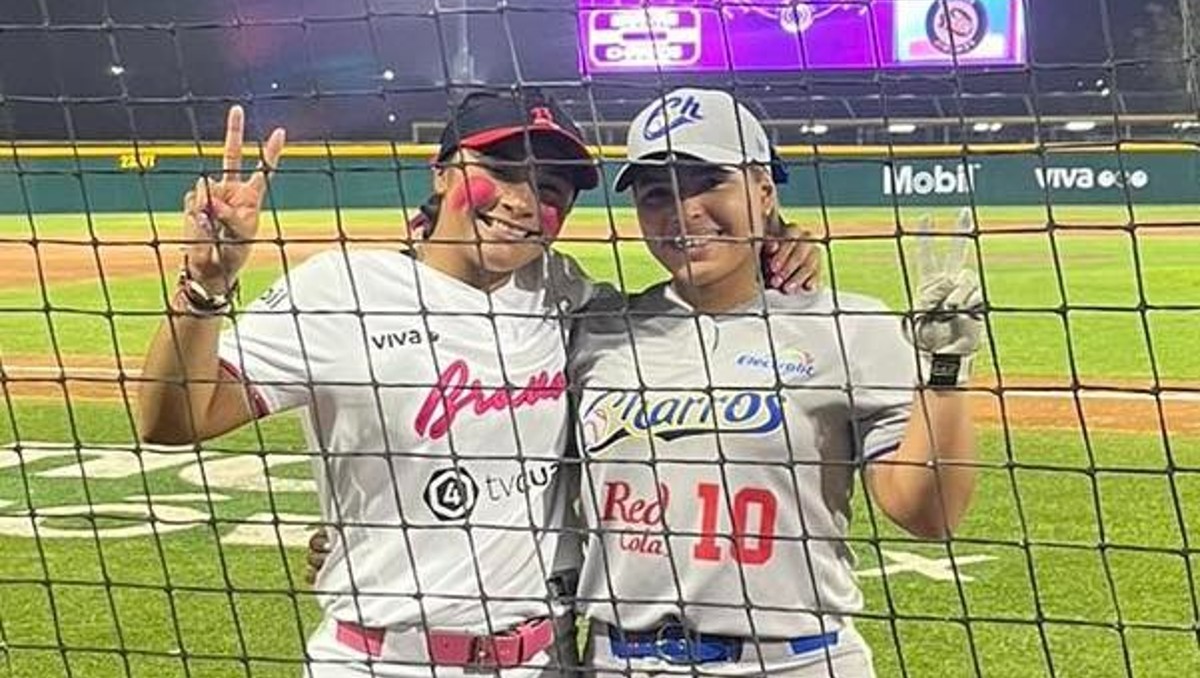 Karina Pérez y Naomi Barbosa, amigas y rivales en la Serie de la Reina de la LMS (Cortesía)