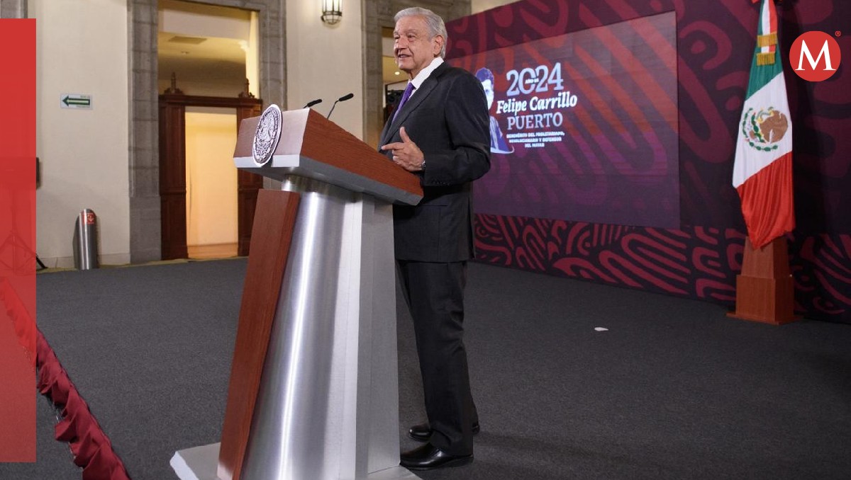 Desde Palacio Nacional, el presidente López Obrador llevó a cabo su conferencia. | Cortesía