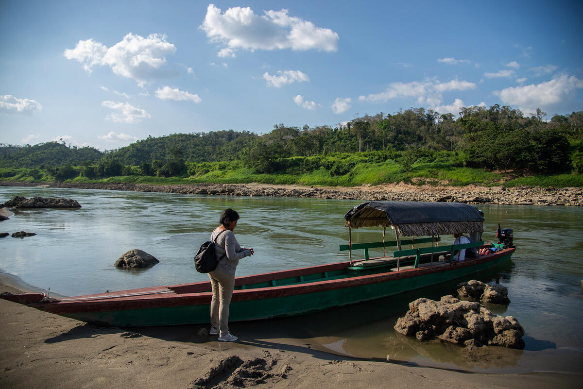 Río Usumacinta, este martes en la zona arqueológica de Yaxchilán, en Ocosingo | EFE