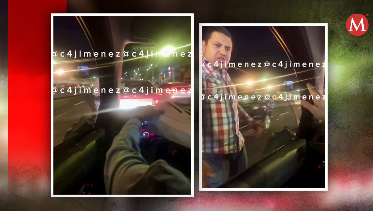 La violenta reacción del taxista quedó grabada | (Diseño: Milenio)