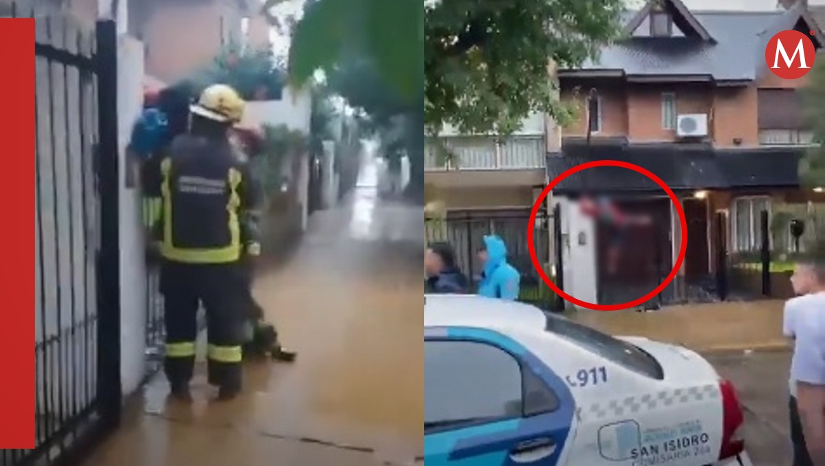 Bomberos rescataron al hombre que quedó atrapado entre la reja | Captura