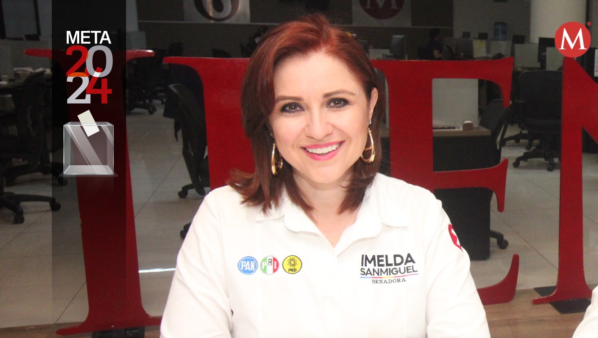 Imelda Sanmiguel, candidata al Senado de Tamaulipas por la coalición “Fuerza y Corazón por México”. (Yazmín Sánchez)