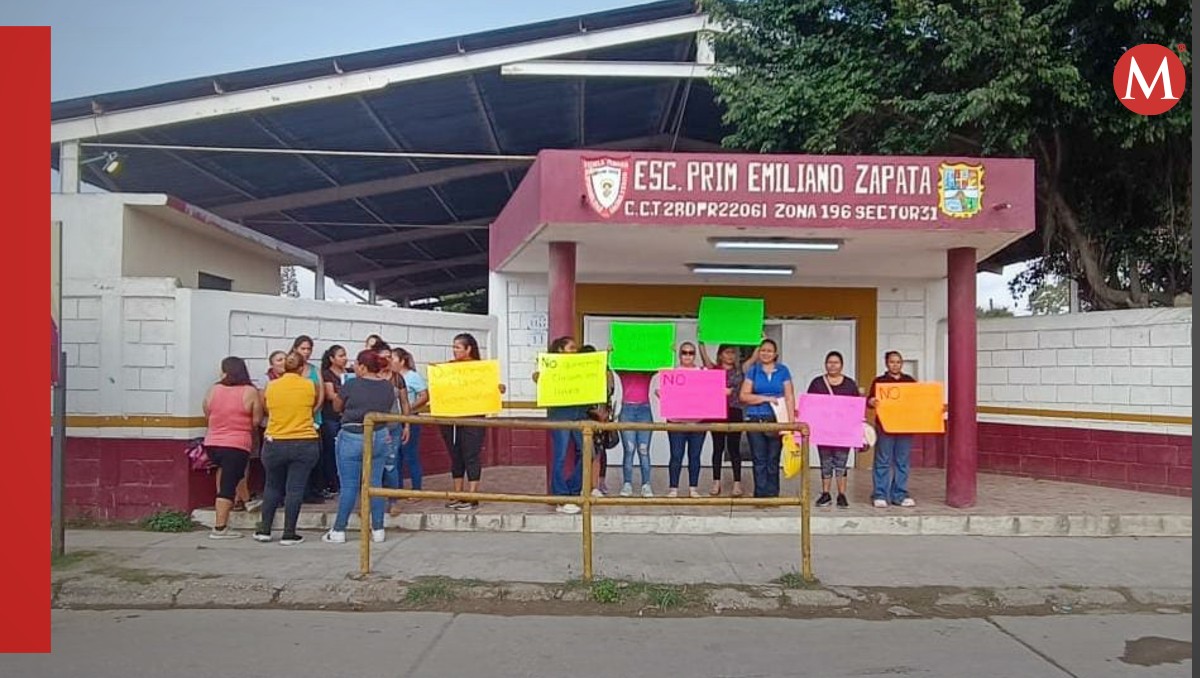 Protesta en escuela de Altamira. (Pablo Reyes)