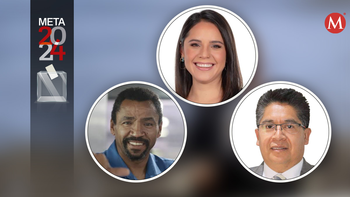 Candidatos por la alcaldía de Xochimilco en la Ciudad de México. Foto: Diseño Milenio.