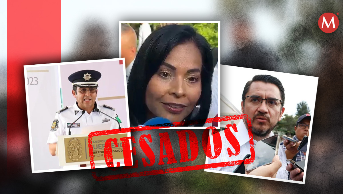 Cesan a los secretarios de Gobierno de Guerrero, Ludwig Marcial Reynoso: de Seguridad, Rolando Solano; y a la fiscal estatal, Sandra Valdovinos.
