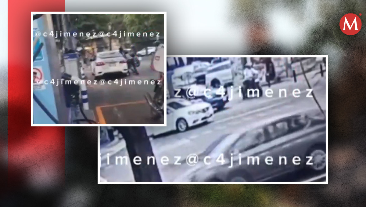 El momento del asalto quedó registrado en distintas cámaras de video.