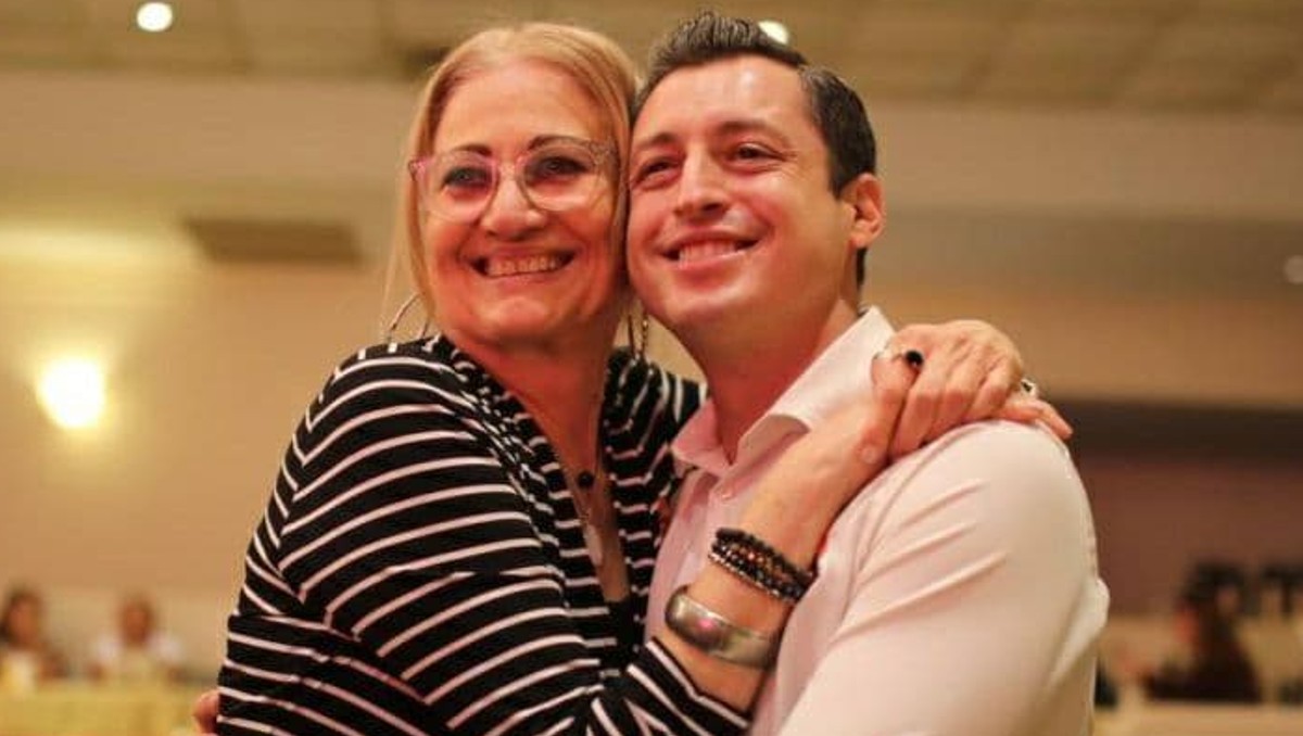 Hilda Elisa Riojas Reyes, hermana de la mamá del alcalde de Monterrey, y Luis Donaldo Colosio. Foto: Especial