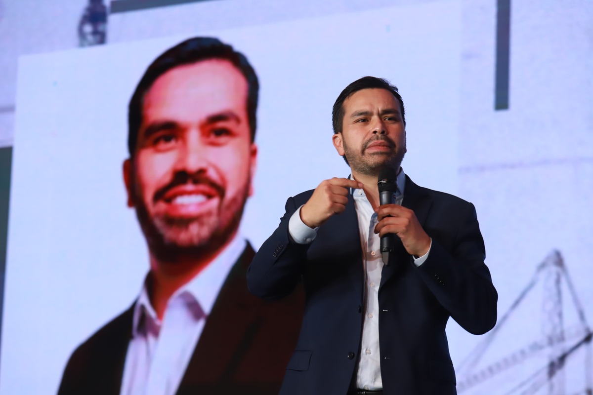 Jorge Álvarez Máynez, candidato de Movimiento Ciudadano a la Presidencia. | Foto: Juan Carlos Bautista