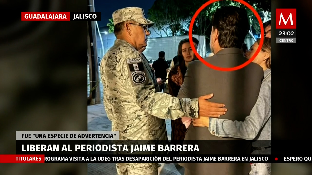 Periodista Jaime Barrera hallado con vida tras secuestro en Jalisco