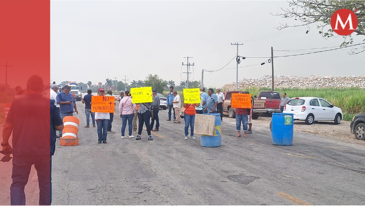 Manifestantes cierran circulación en Carretera Victoria-Monterrey