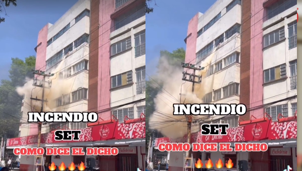 Se incendia el set de Como dice el dicho. | Captura