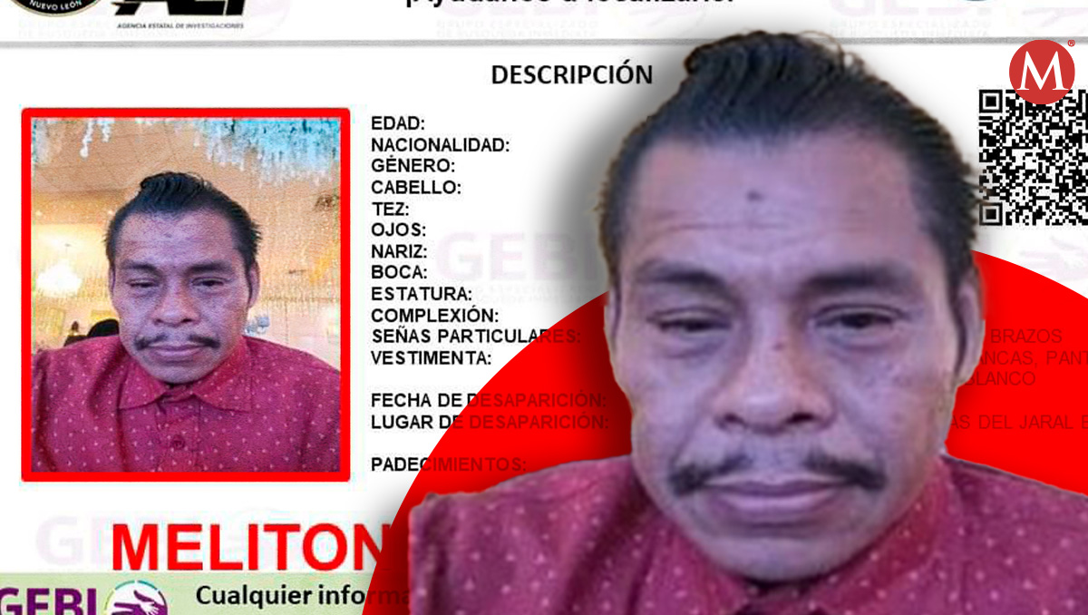 Hombre desaparecido en El Carmen. Foto: Especial