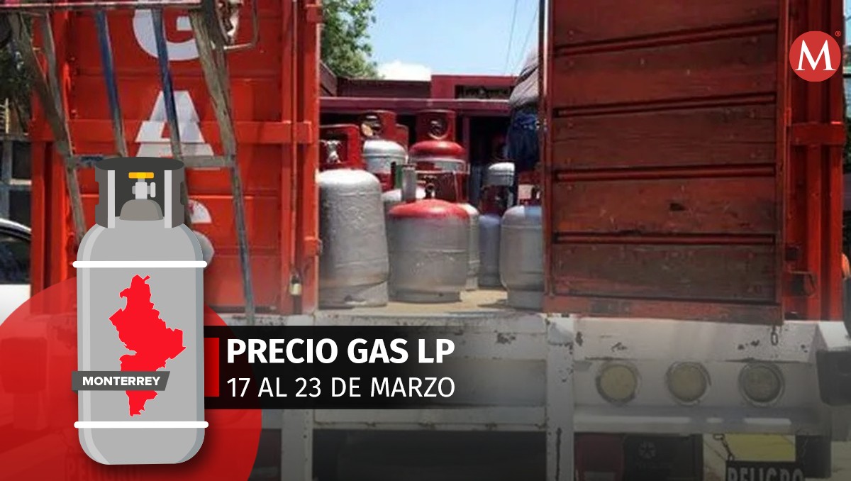 Precio del gas LP en Nuevo León del 17 al 23 de marzo. | Especial.