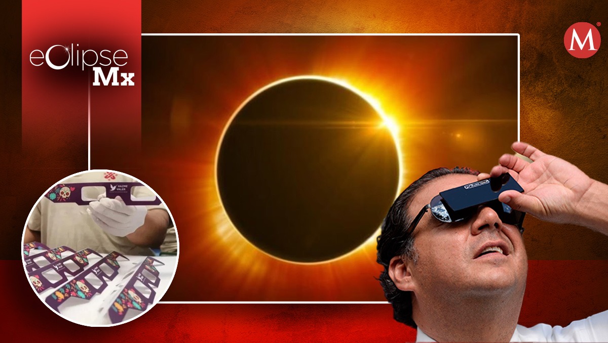 En Reclusorio Oriente, crean lentes para ver el eclipse. | Especial