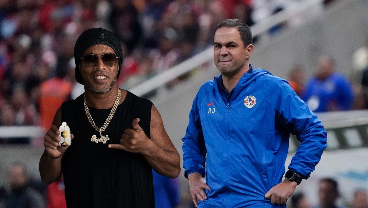 Foto de André Jardine y Ronaldinho en las inferiores del Gremio se vuelve viral (Instagram: @ronaldinho/Imago7)