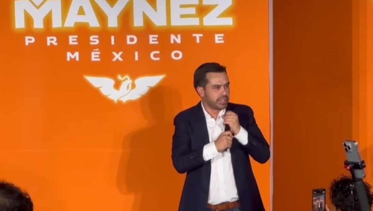 Jorge Álvarez Máynez, en campaña por la Presidencia, en Naucalpan. Foto: (Especial)