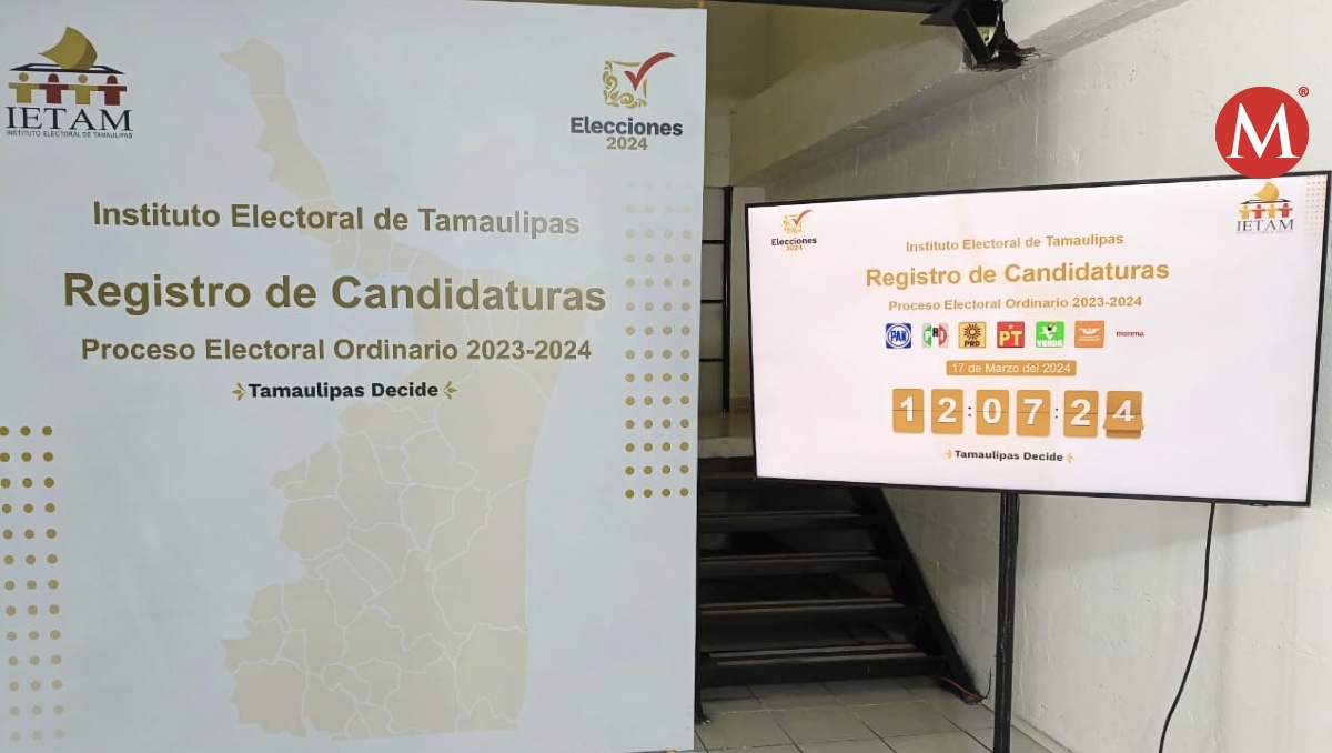 Registros de candidatos ante el Ietam para el proceso electoral 2024.