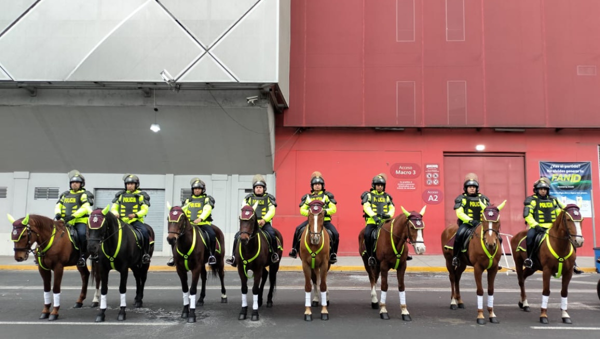 Seguridad en el estadio Nemesio Díez. Foto: (Especial)