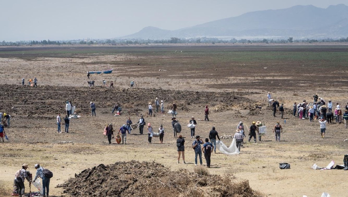 Búsqueda de personas en la Laguna de Zumpango. Foto: (Especial)