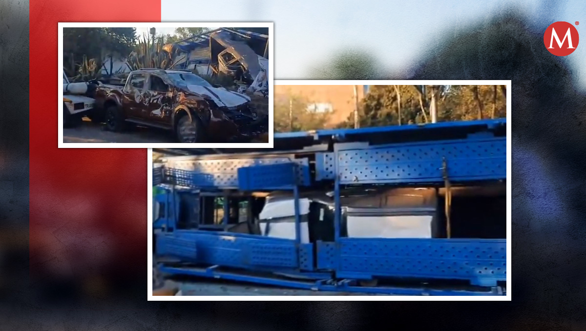 Las camionetas último modelo resultaron destrozadas (Diseño: Milenio)